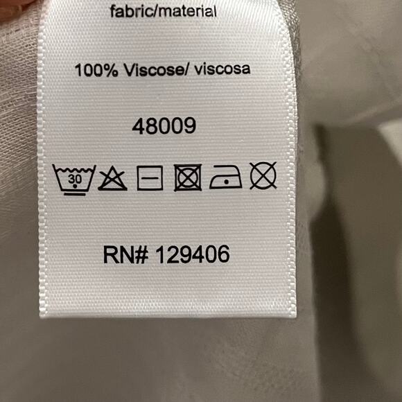 LASCANA Venus Off Shoulder Lace Up Peasant Blouse Ivory Boho Cottagecore S - Picture 6 of 6